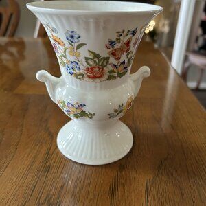 Vintage Vase by Aynsley in Cottage Garden Design, English Fine Bone China